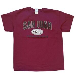 Gildan San Juan Puerto Rico Hammerhead Shark Graphic T Shirt Mens Size Large
